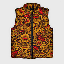Мужской жилет Летучий корабль в стиле хохломской росписи