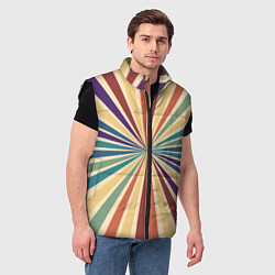 Мужской жилет Ретро спираль, цвет: 3D-черный — фото 2