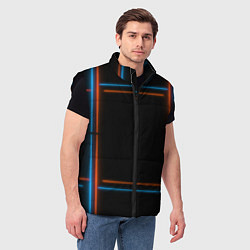 Мужской жилет Neon black red blue, цвет: 3D-черный — фото 2