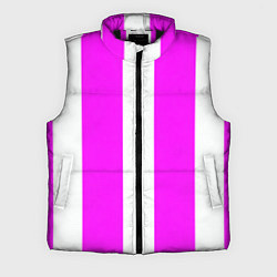 Мужской жилет Color white pink line