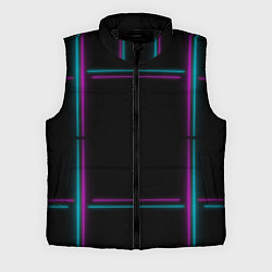 Мужской жилет Neon pink light blue, цвет: 3D-черный