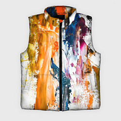 Мужской жилет Разноцветные мазки кисти на палитре художника