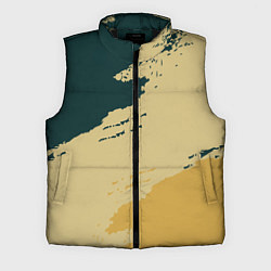 Мужской жилет Желто-зеленые абстрактные полосы