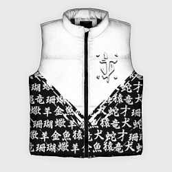 Мужской жилет Doom японские символы, цвет: 3D-черный