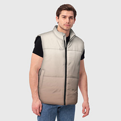 Мужской жилет Градиент песочный, цвет: 3D-черный — фото 2