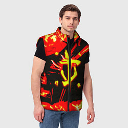 Мужской жилет Doom огненный, цвет: 3D-черный — фото 2