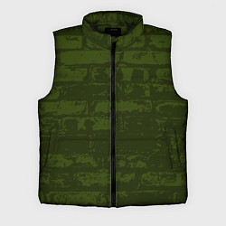 Мужской жилет Кирпичная стена, цвет: 3D-черный