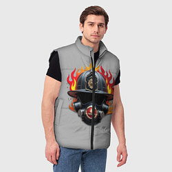 Мужской жилет Пожарник, цвет: 3D-черный — фото 2