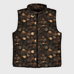 Мужской жилет Монеты - паттерн, цвет: 3D-черный