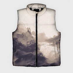 Мужской жилет Сепия абстрактная горная река