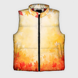 Мужской жилет Жёлто-красный осенний, цвет: 3D-красный