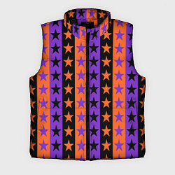 Мужской жилет Звёзды Хэллоуина паттерн полосатый