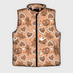 Мужской жилет Паттерн с новогодним печеньем