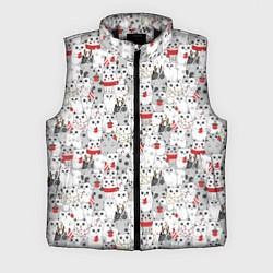 Мужской жилет Новогодние котики