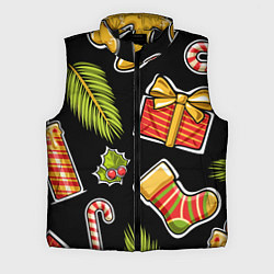 Мужской жилет Рождественский вайб, цвет: 3D-черный