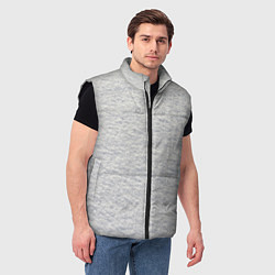 Мужской жилет Снег сугробы, цвет: 3D-черный — фото 2