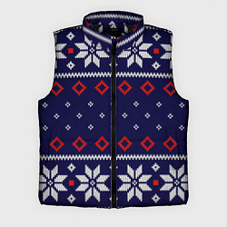 Мужской жилет Вязаный новогодний узор