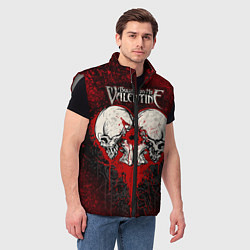 Мужской жилет BFMV: Duo Skulls, цвет: 3D-светло-серый — фото 2