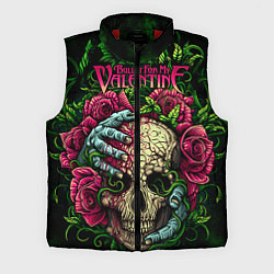 Мужской жилет BFMV: Roses Skull, цвет: 3D-красный