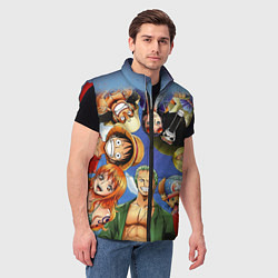 Мужской жилет One Piece, цвет: 3D-красный — фото 2