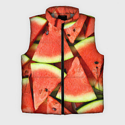 Мужской жилет Дольки арбуза, цвет: 3D-светло-серый