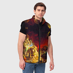 Мужской жилет Брюллов Последний день Помпеи, цвет: 3D-черный — фото 2