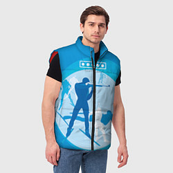 Мужской жилет Биатлон, цвет: 3D-красный — фото 2