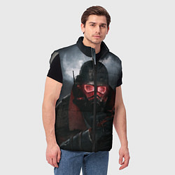 Мужской жилет Fallout: New Vegas, цвет: 3D-светло-серый — фото 2
