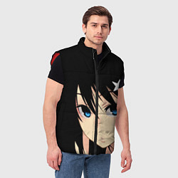 Мужской жилет Black Rock Shooter - глаза Мато Курои, цвет: 3D-красный — фото 2