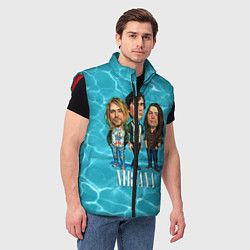 Мужской жилет Nirvana: Water, цвет: 3D-красный — фото 2