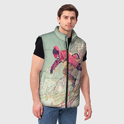 Мужской жилет Сноуборд, цвет: 3D-черный — фото 2