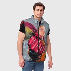 Мужской жилет One Punch Man Fist, цвет: 3D-красный — фото 2