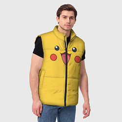 Мужской жилет Пикачу, цвет: 3D-черный — фото 2