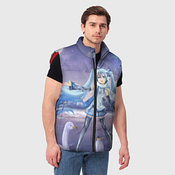 Мужской жилет Hatsune Miku, цвет: 3D-красный — фото 2