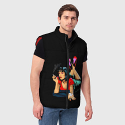 Мужской жилет Pulp Fiction: Mia Wallace, цвет: 3D-красный — фото 2