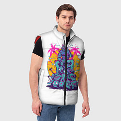 Мужской жилет Hotline Miami: Throne, цвет: 3D-красный — фото 2