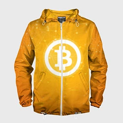 Мужская ветровка Bitcoin Orange