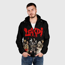 Ветровка с капюшоном мужская LORDI, цвет: 3D-черный — фото 2
