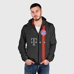 Ветровка с капюшоном мужская Bayern FC: Black 2018, цвет: 3D-черный — фото 2