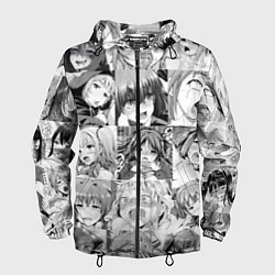 Ветровка с капюшоном мужская Японская анимация компиляция, цвет: 3D-черный