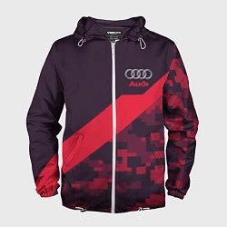 Мужская ветровка Audi: Red Pixel