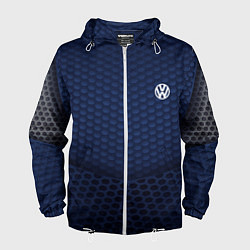 Ветровка с капюшоном мужская Volkswagen: Sport Motors, цвет: 3D-белый