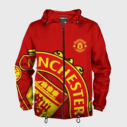 Ветровка с капюшоном мужская FC Man United: Red Exclusive, цвет: 3D-черный