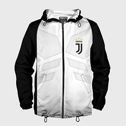 Ветровка с капюшоном мужская JUVENTUS SPORT, цвет: 3D-черный