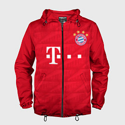 Ветровка с капюшоном мужская FC Bayern: Home 19-20, цвет: 3D-черный
