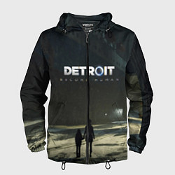Ветровка с капюшоном мужская Detroit: Become Human, цвет: 3D-черный