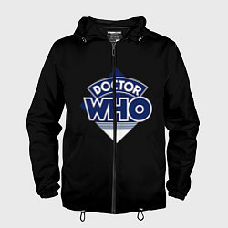 Ветровка с капюшоном мужская Doctor Who, цвет: 3D-черный