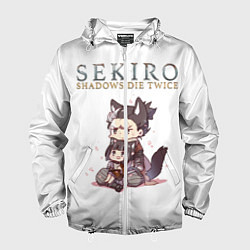 Ветровка с капюшоном мужская Sekiro:Shadows Die Twice, цвет: 3D-белый