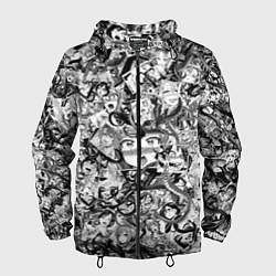 Мужская ветровка Ахегао с щупальцами