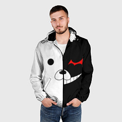 Ветровка с капюшоном мужская Monokuma, цвет: 3D-черный — фото 2